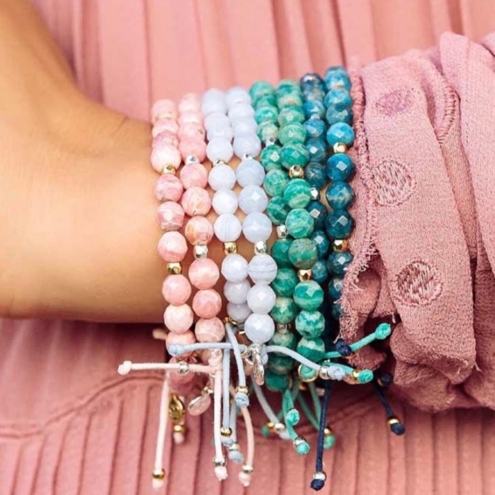 Gorjana Gemstone Bracelet // Set of 2
